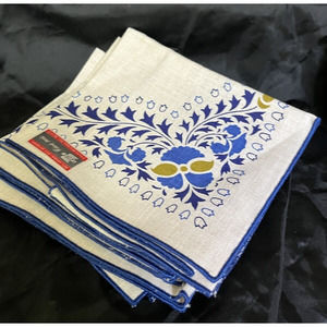 4 New Vintage Printed Floral Placemats By Norma Della Cotton Polyester Blend